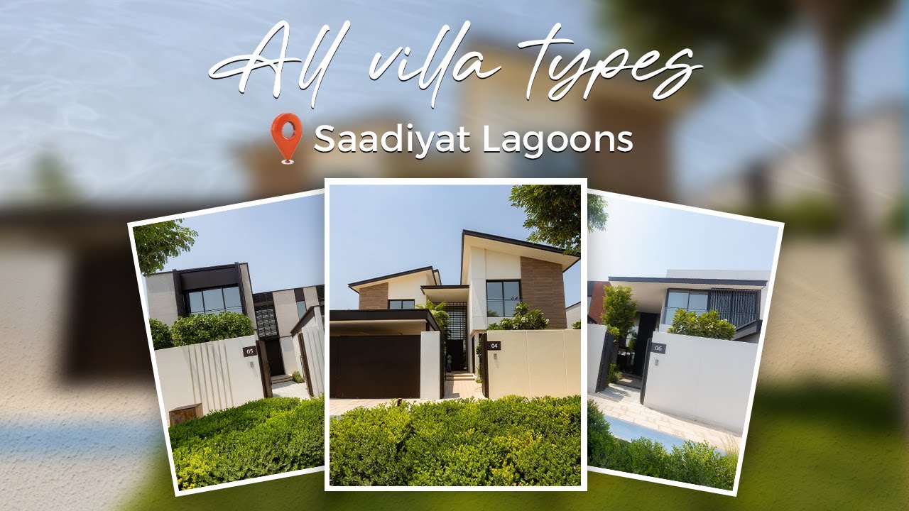 All villa types | Saadiyat Lagoons📍