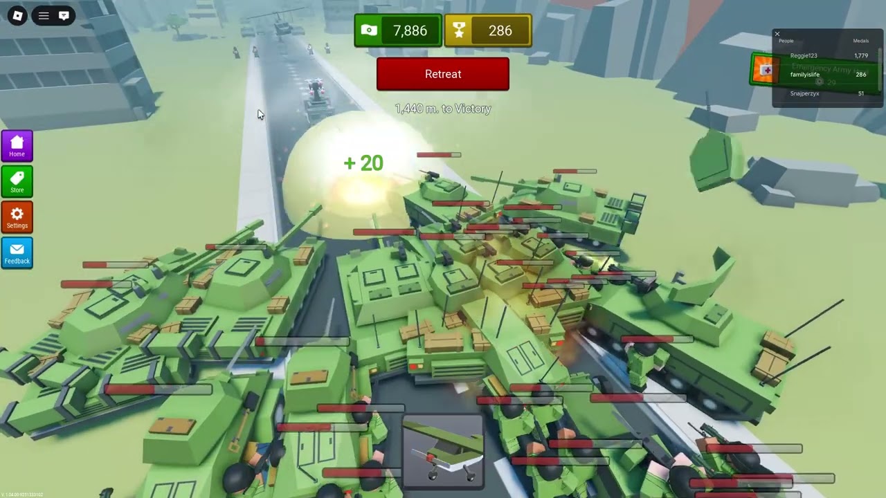 Roblox (Invade the world) with my friend