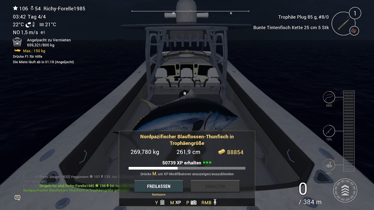 Fishing Planet viele einzigartige auf Trolling Japan