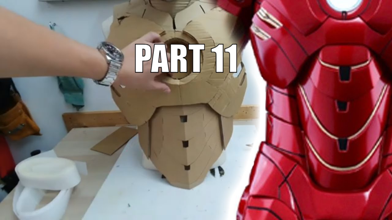 Cardboard Iron Man Part 11 - Vest & Abs