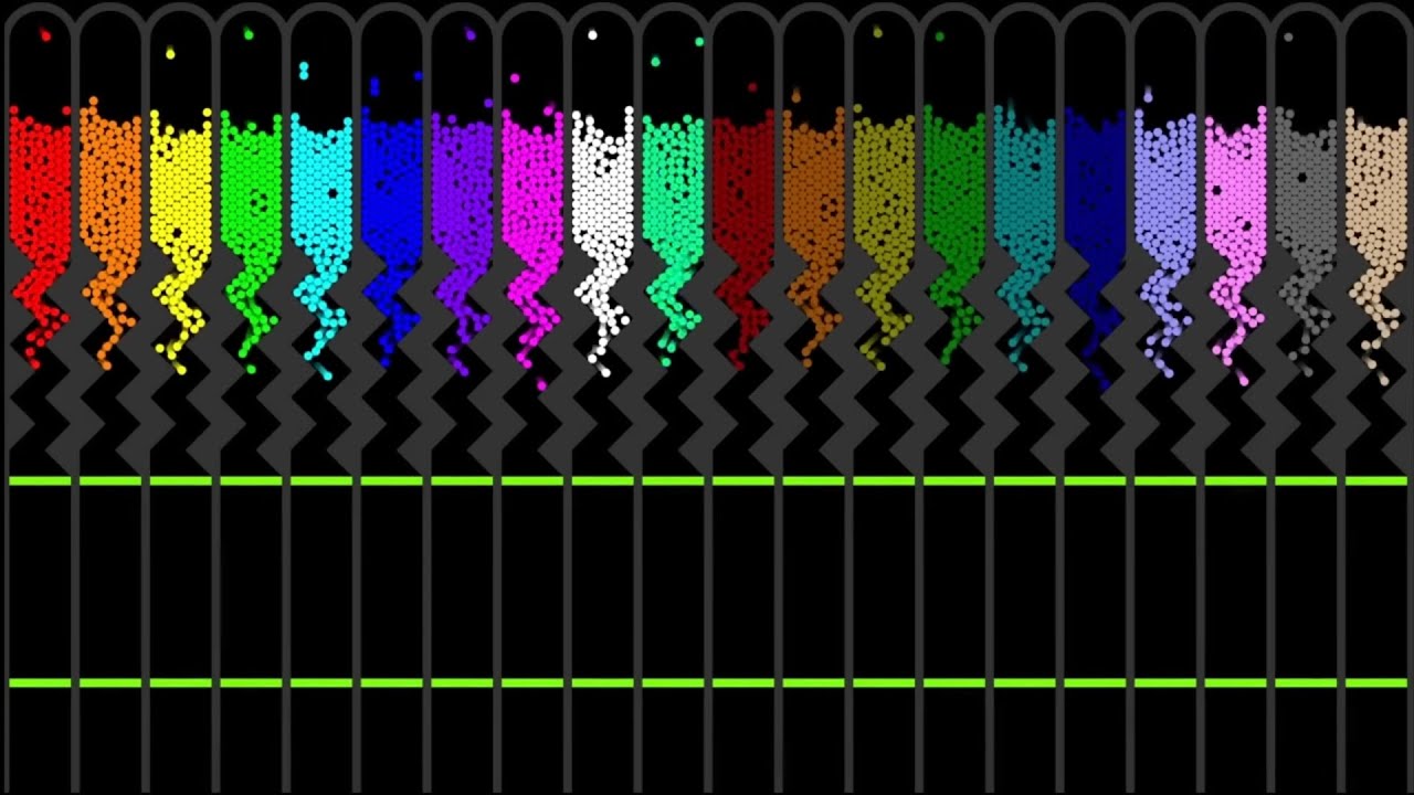 Rainbow ball race 