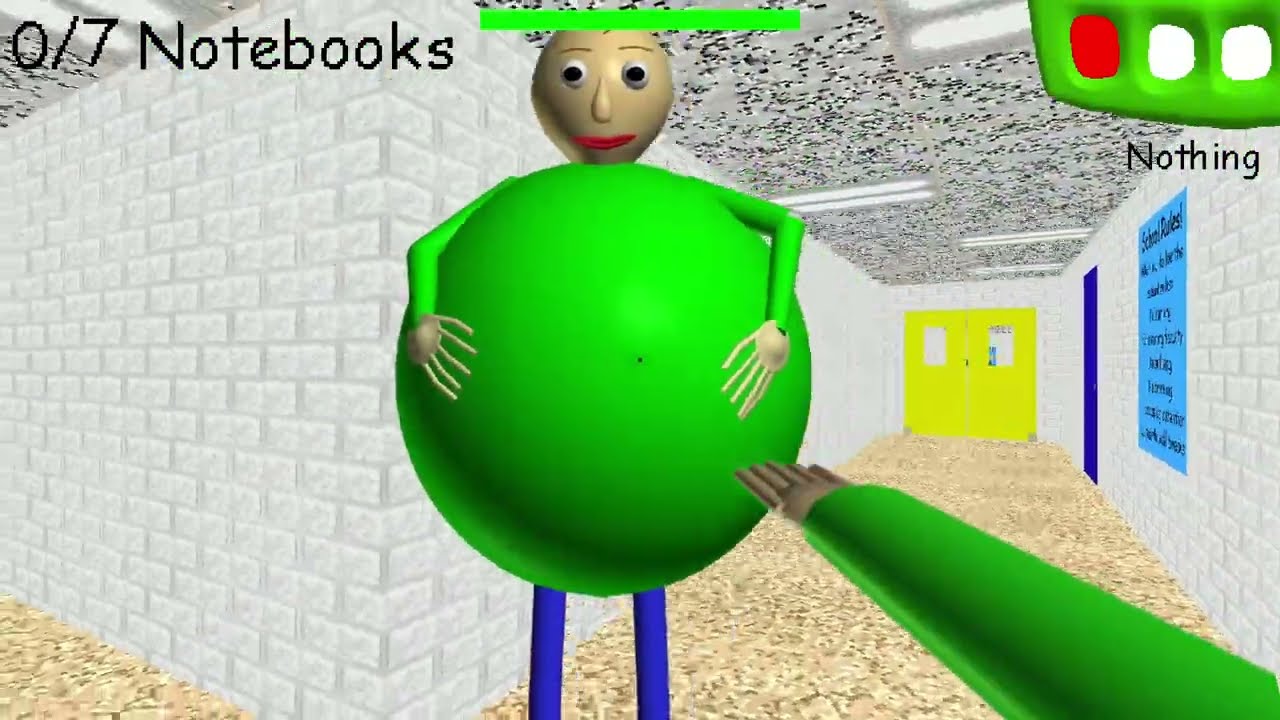Baldi Becomes Thicc! - Baldi's Ravenous Escapade - Baldi's Basics Mod