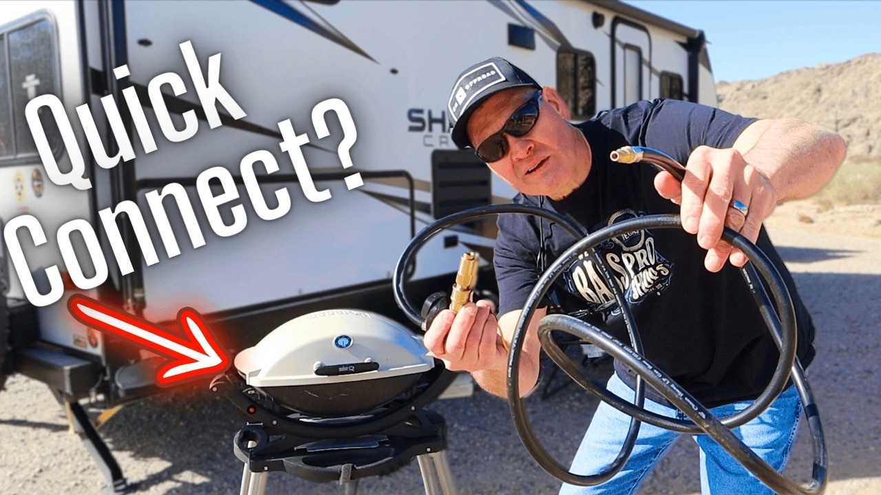 Weber Q RV Camper Grill! Quick connect conversion for Webber Q Grill