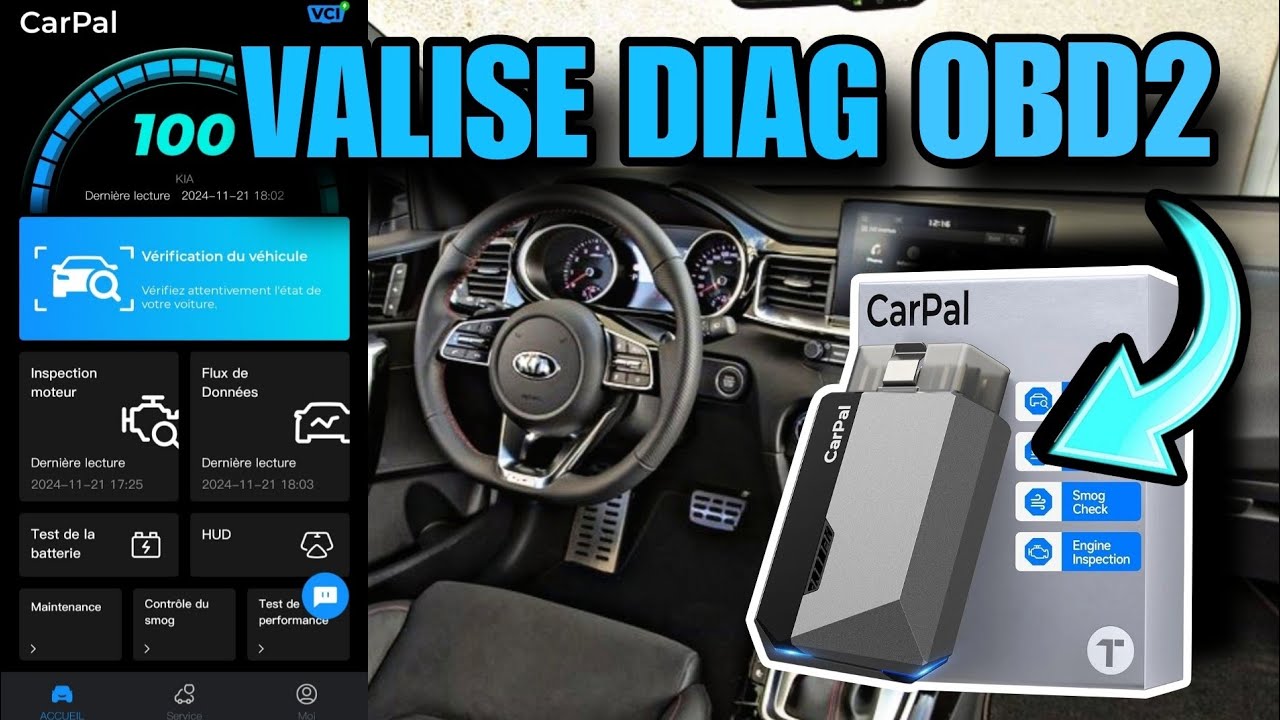 Valise diagnostic OBD2 ... Présentation du CarPal de chez TOPDON !