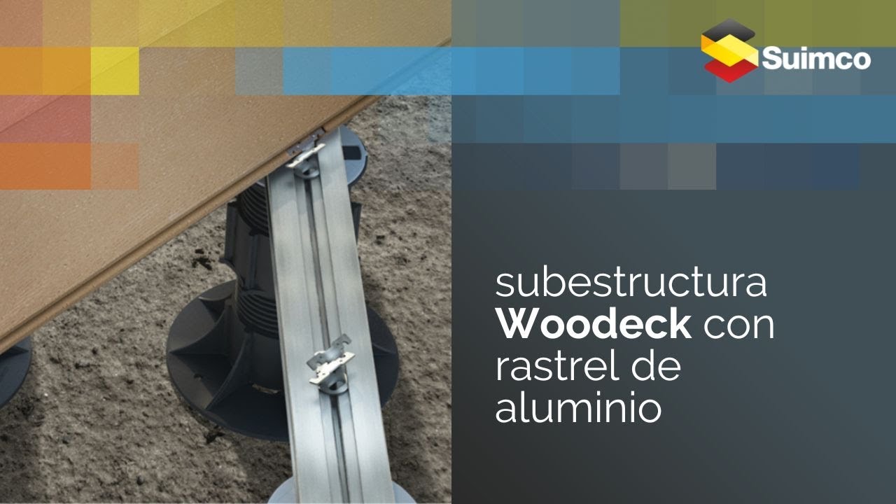 SUIMCO ETERNO colocación de entarimados sobre una subestructura de rastreles de aluminio