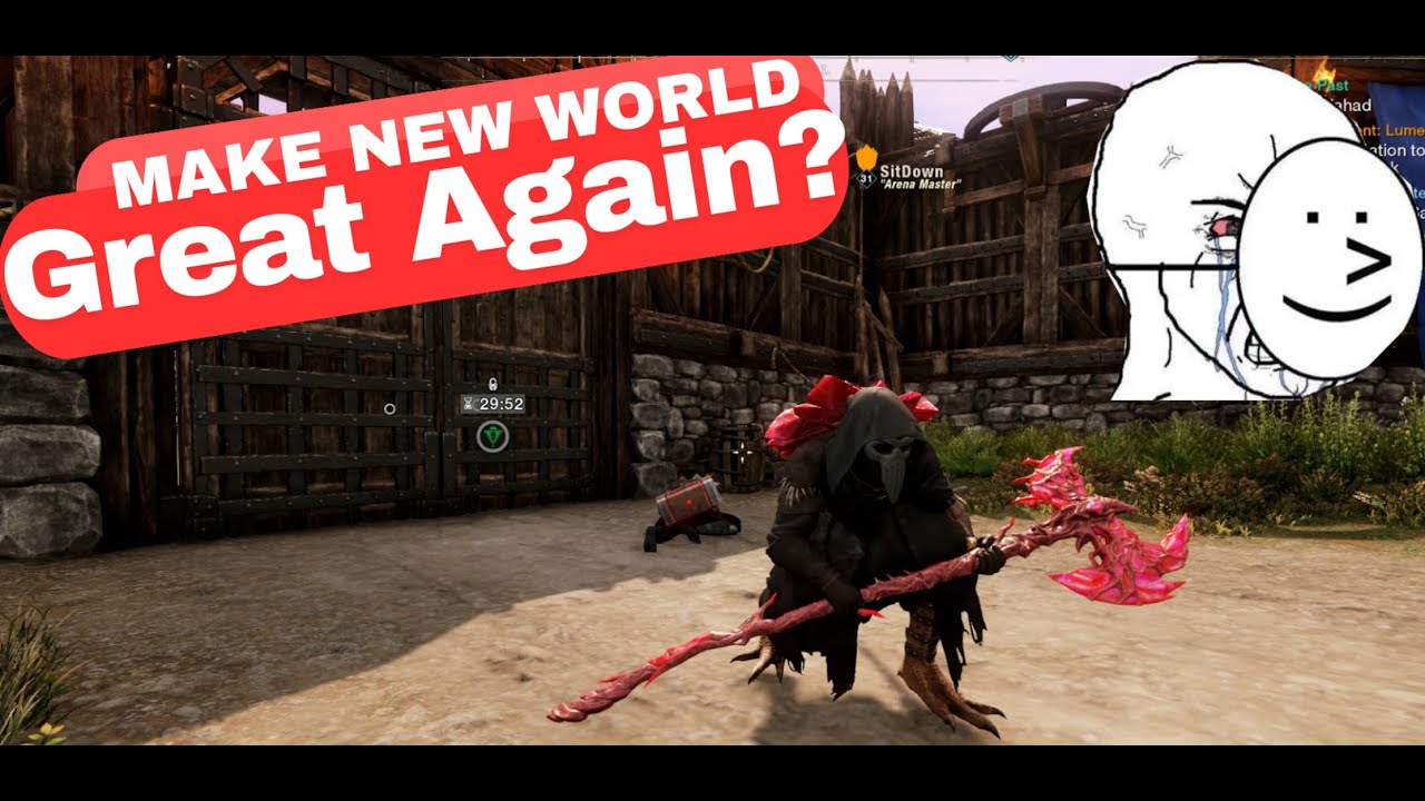 Great-Axe ROGUE 28 lvl bullying higher lvls in New World!