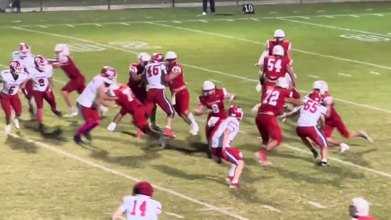 Chance Cauthen 2025 72 red/white left tackle