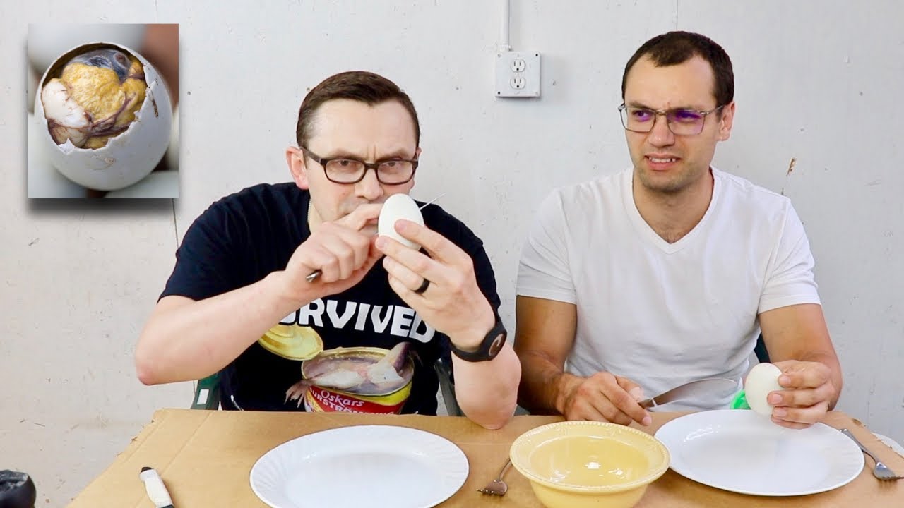 The Ultimate Taste Test: Russians Try Balut (duck Embryo)