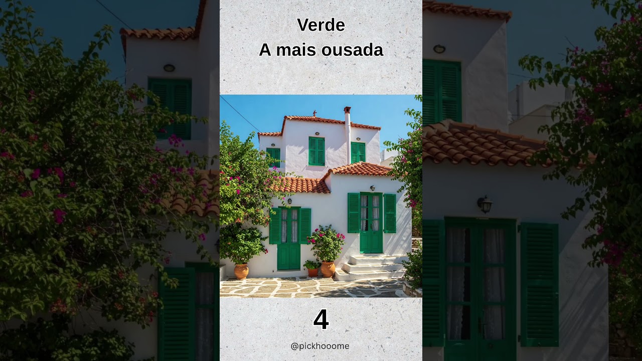 Casas gregas de todas as cores. qual sua preferida?