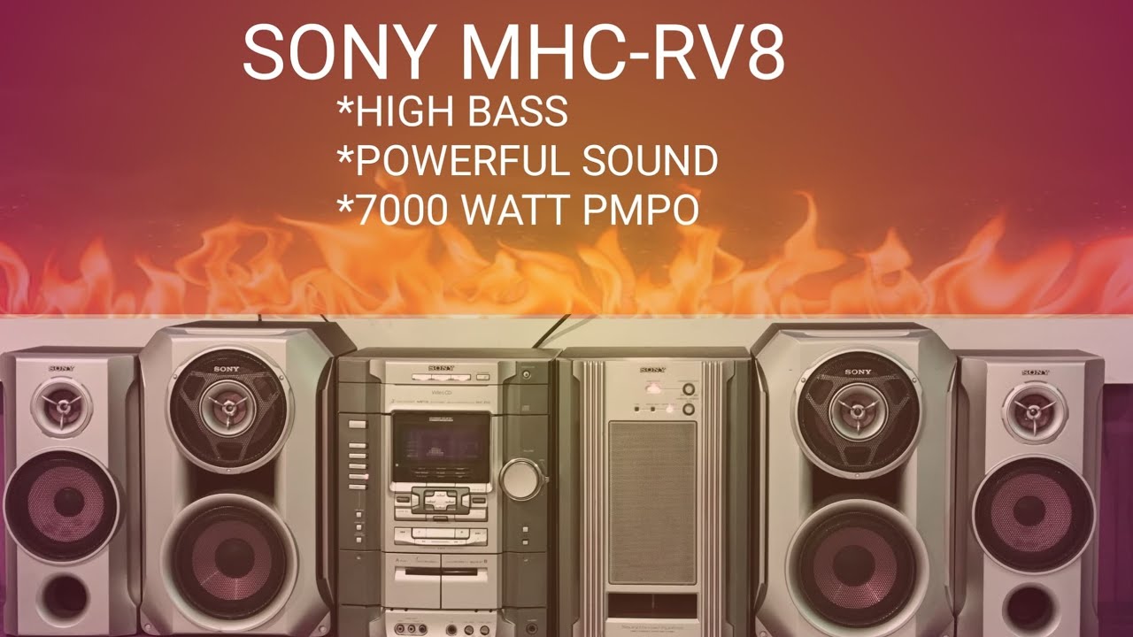 SONY MHC-RV8 Music system #sony #audiocassette #bass #oldmusicsystem