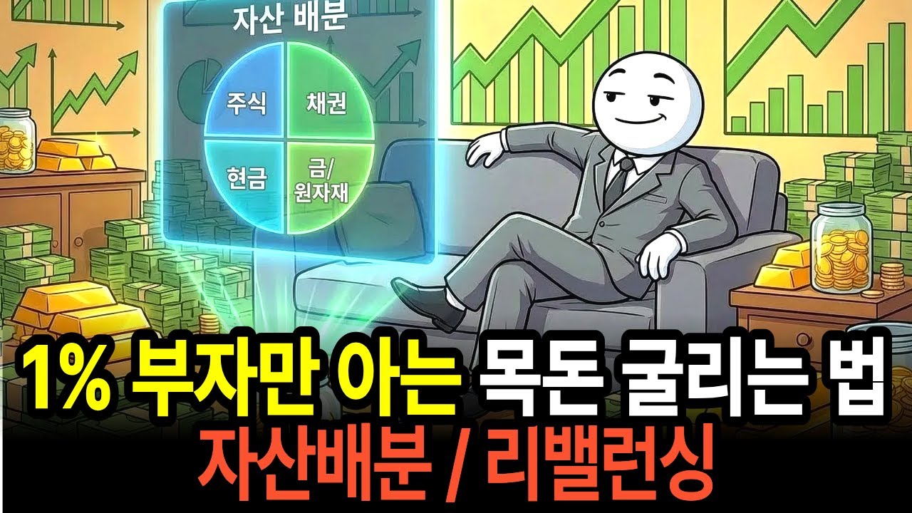 1% 부자들만 아는 목돈 굴리는 방법. 3천만원 이상이면 이렇게 자산배분과 리밸런싱 하세요.