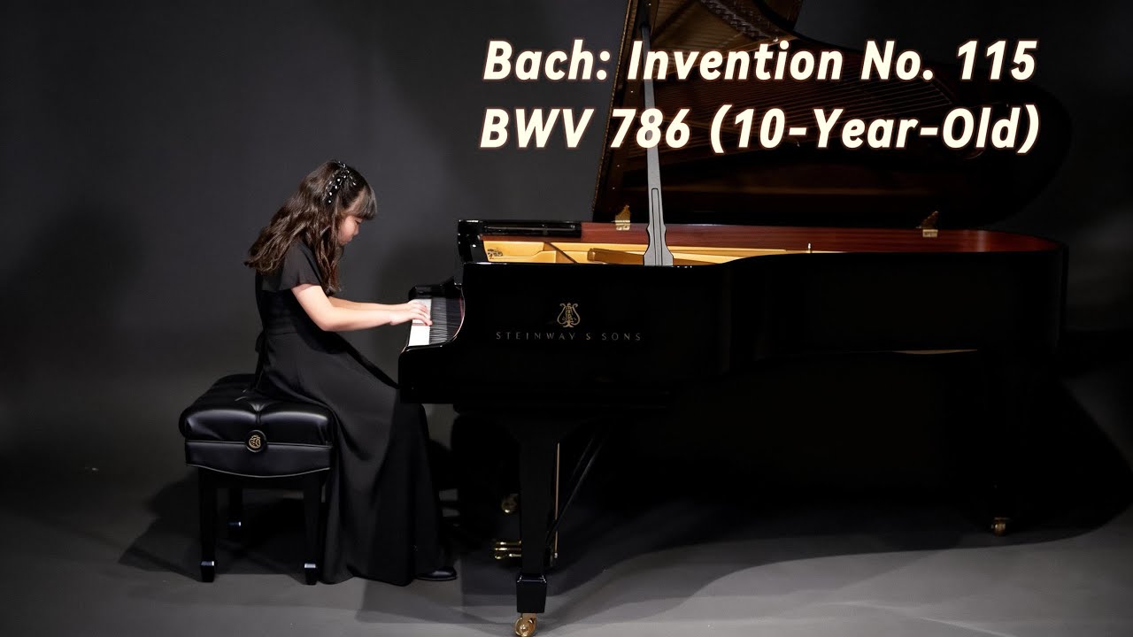 J.S. Bach: Two-Part Invention No. 15 in B Minor, BWV 786 10-year-old  (바흐 인벤션 15번) 