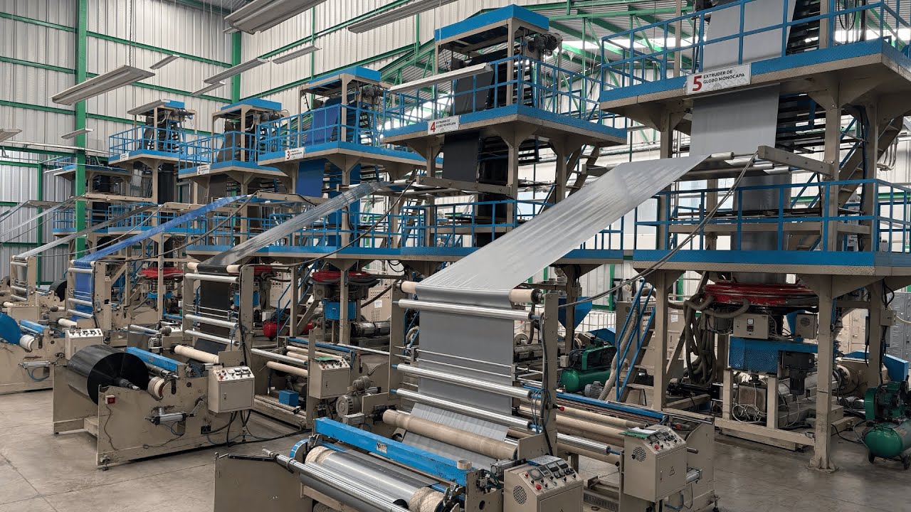 Customer Factory Trial & Real Operation Footage in Mexico | CHYI YANG Complete Blown Film Plant