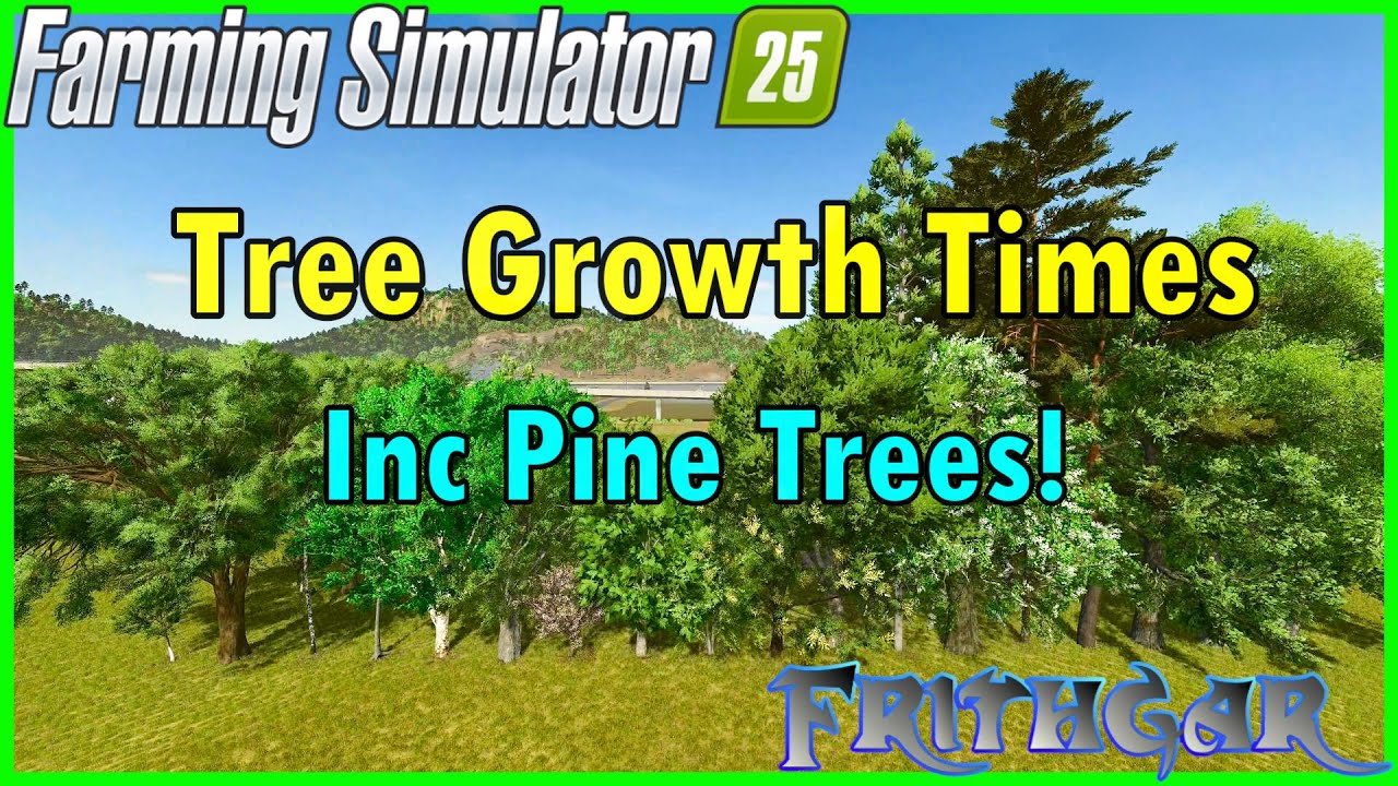 FS25 Tree Growth Times ¦ Lodgepole Pine, Scotch Pine ¦ Tree Harvester Trees Farming Simulator 25