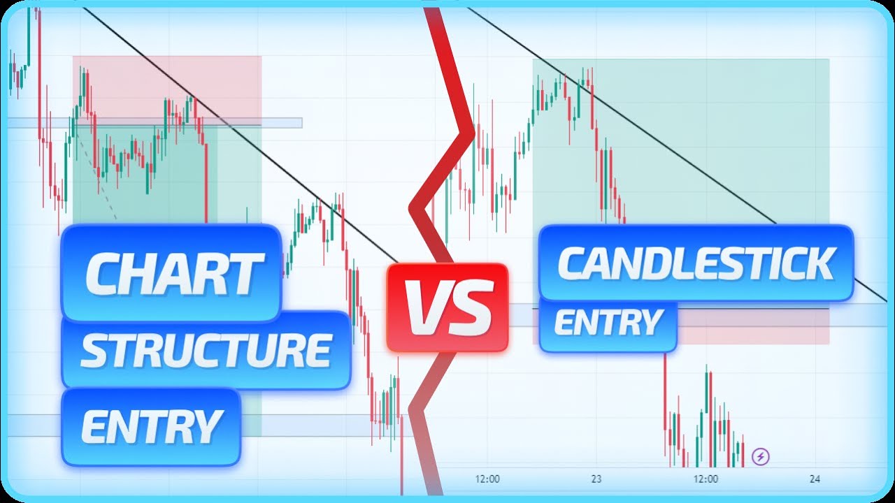 CHART STRUCTURE ENTRY OR CANDLESTICK ENTRY | Why i use chart structure confirmation for my entry!