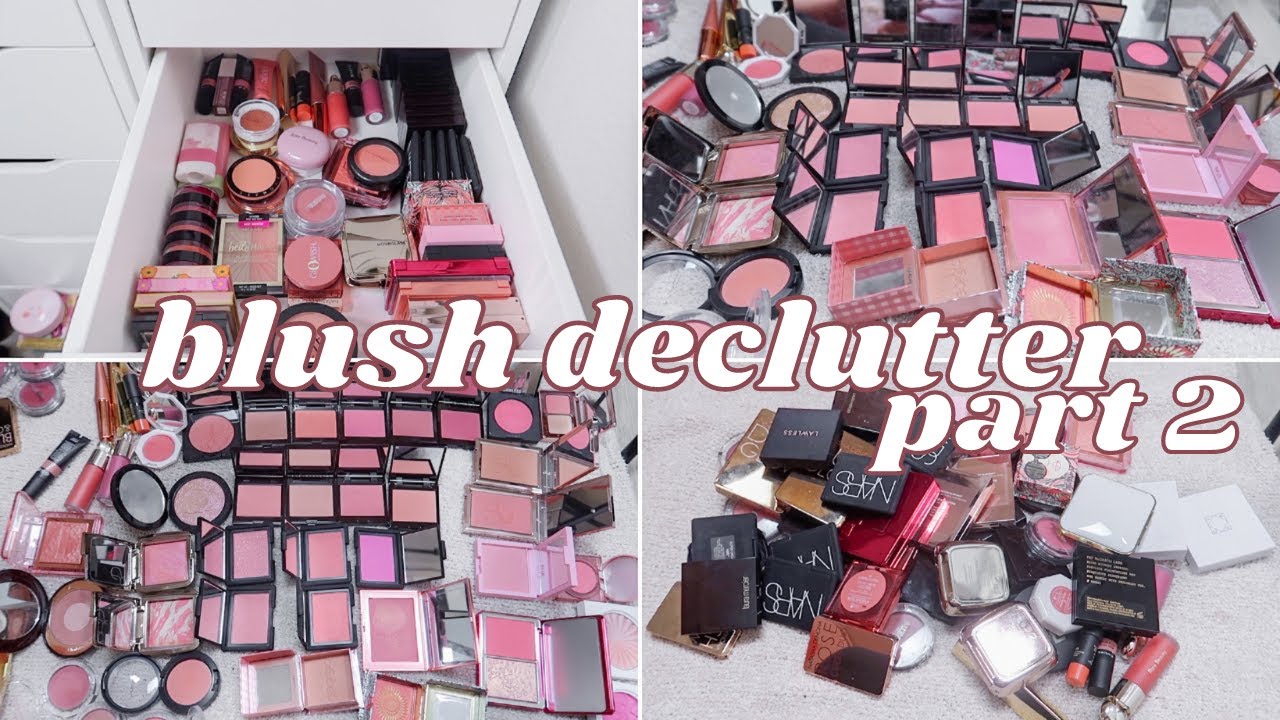 MY WORST DECLUTTER EVER! HIGH END BLUSHES | Paige Koren
