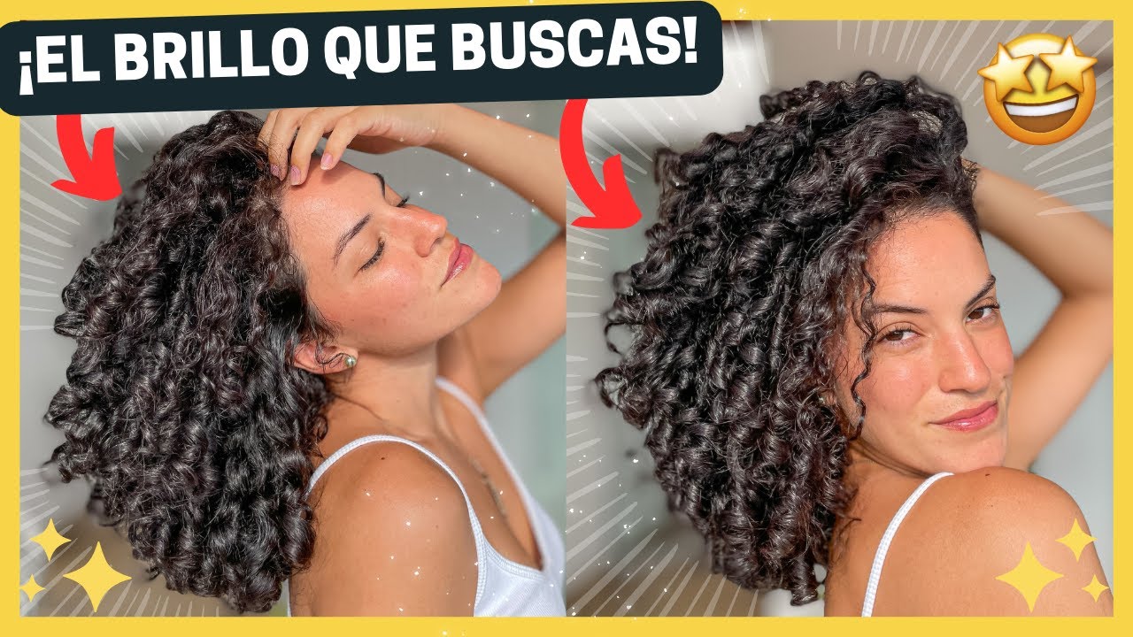 🔆¿Cómo DARLE BRILLO al CABELLO rizado?🤩10 TRUCOS qué FUNCIONAN 👋🏼¡ADIÓS cabello OPACO y Sin Brillo!!