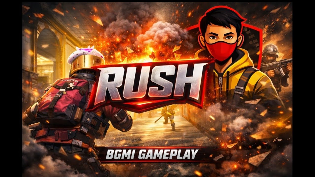 BGMI Rush Gameplay 🔥 | Intense Close Fight & Hacker Lobby 😱