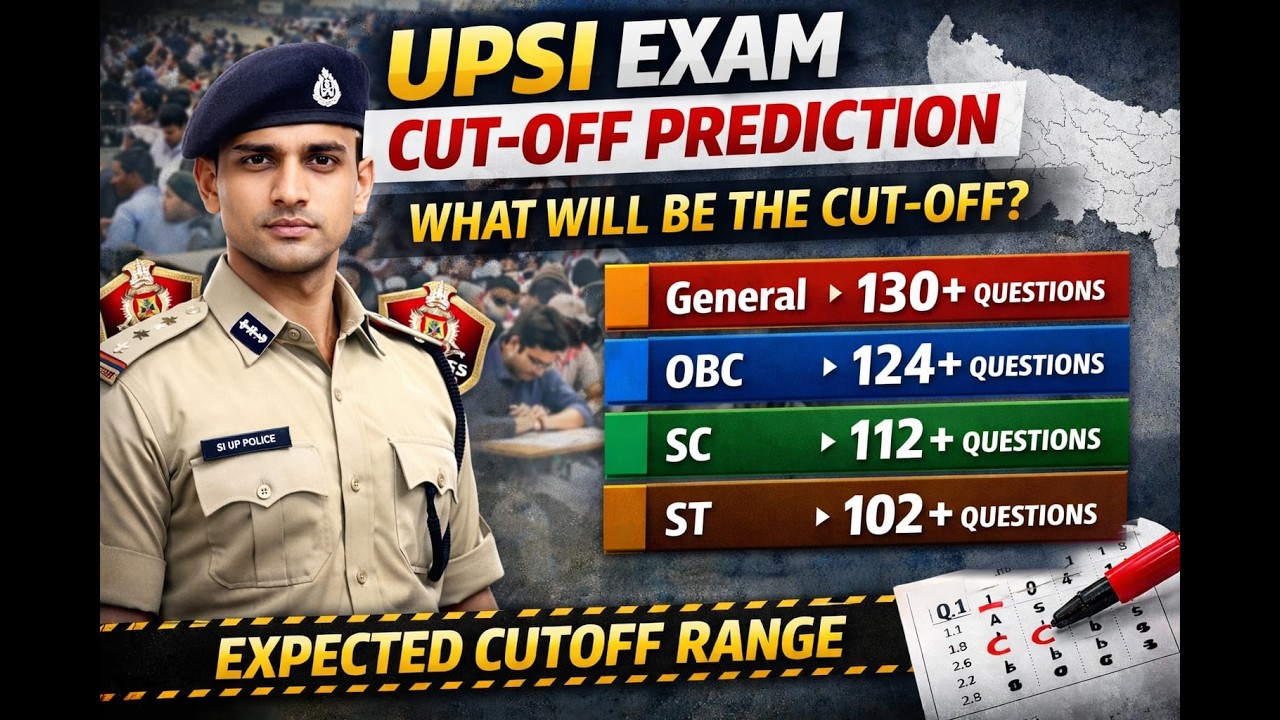 UPSI Cut Off 2026 LIVE 🔴 | UP Police SI Expected Cutoff Category Wise #upsicutoff2026 #upsi2026