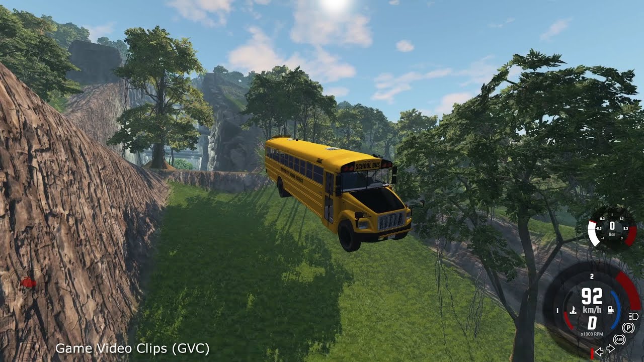 Bus Crash Downhill DESTRUCTION Ramps map Ep.1 🚗 BeamNG drive Game