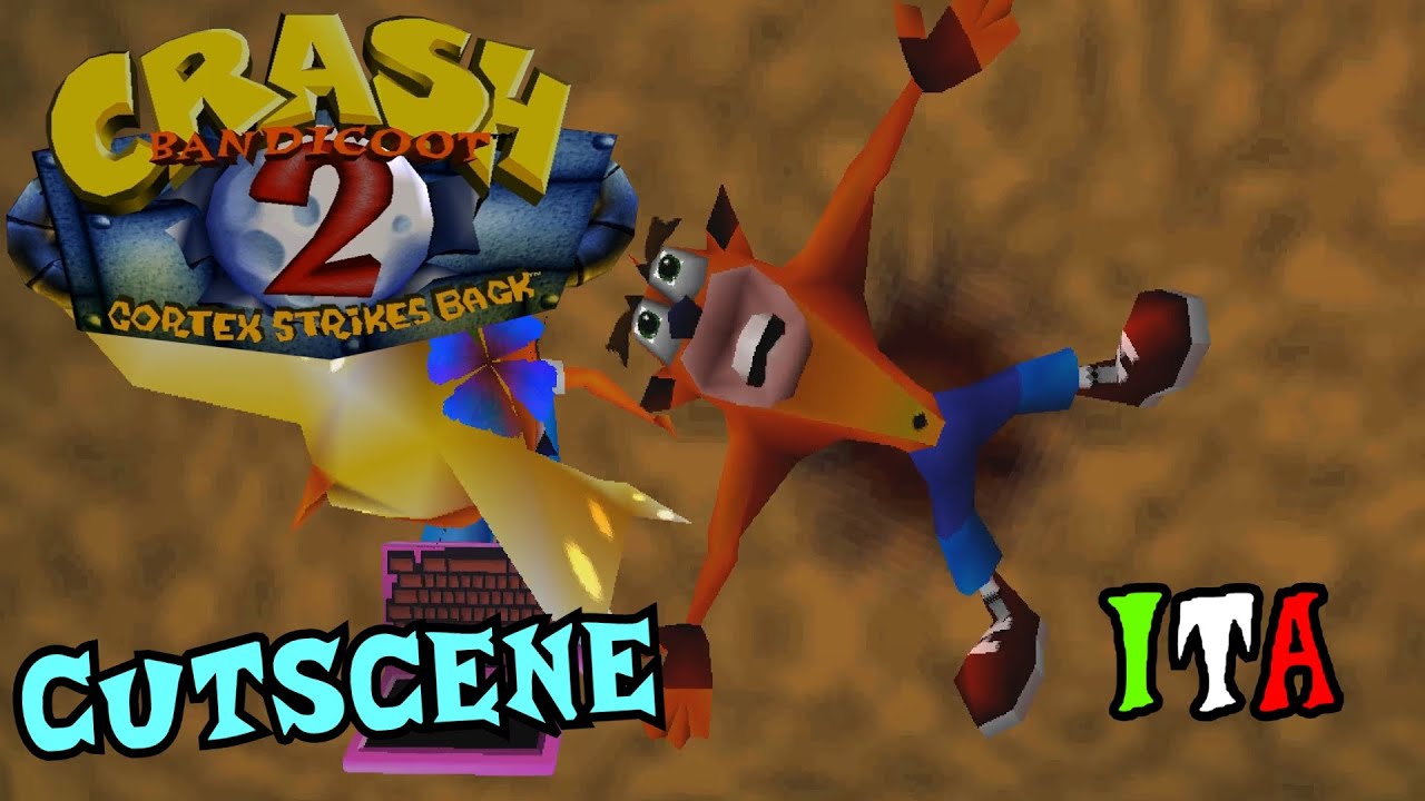 CRASH BANDICOOT 2 CORTEX STRIKES BACK - TUTTE LE CUTSCENE - ITA