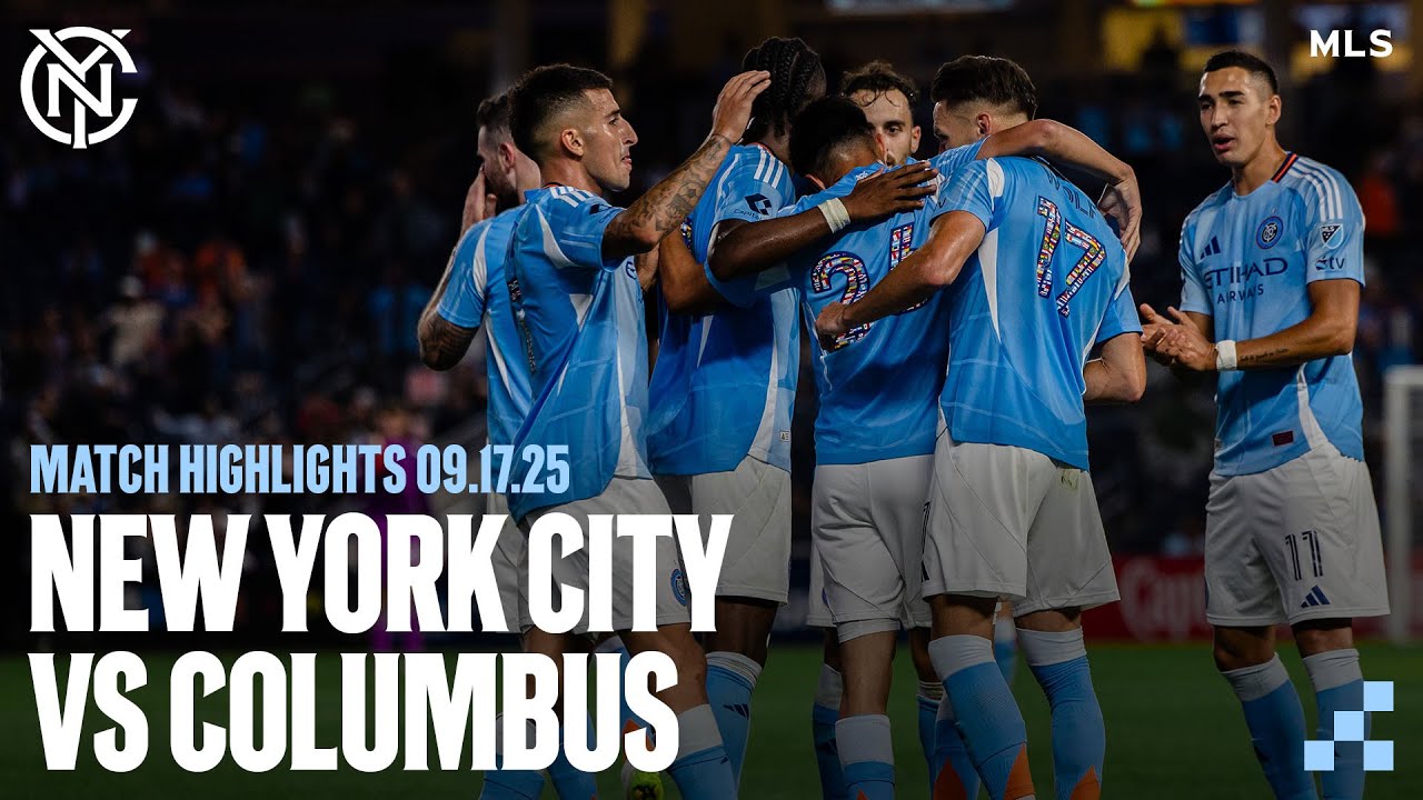 Match Highlights | New York City FC 3-2 Columbus Crew | September 17, 2025