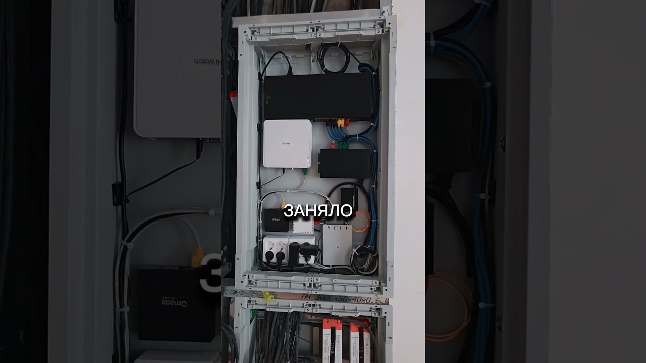 Слаботочный щит для дома в 350м2 #слаботочка #слаботочныйщит