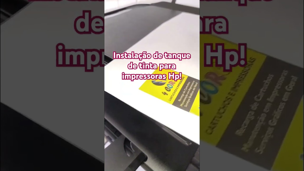 Sistema de tanque de tinta para impressoras Hp ! #impressora