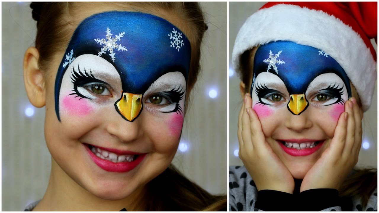 Pretty Penguin 🐧 — Animal Face Painting & Makeup for Kids