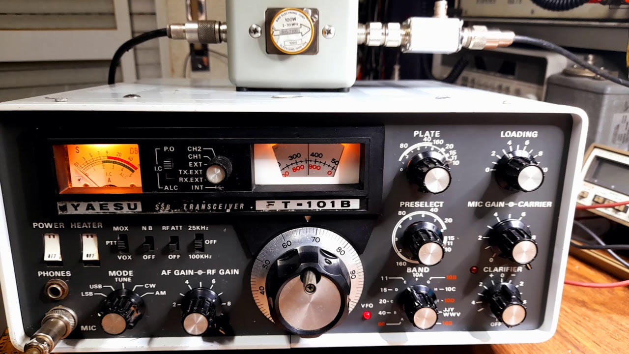 YAESU FT-101B operation