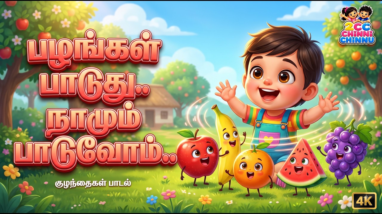 பழங்கள் பாடுது  Fruits Learning Tamil Kids Song | Nursery Rhymes Tamil | Baby Songs#FruitsSongTamil