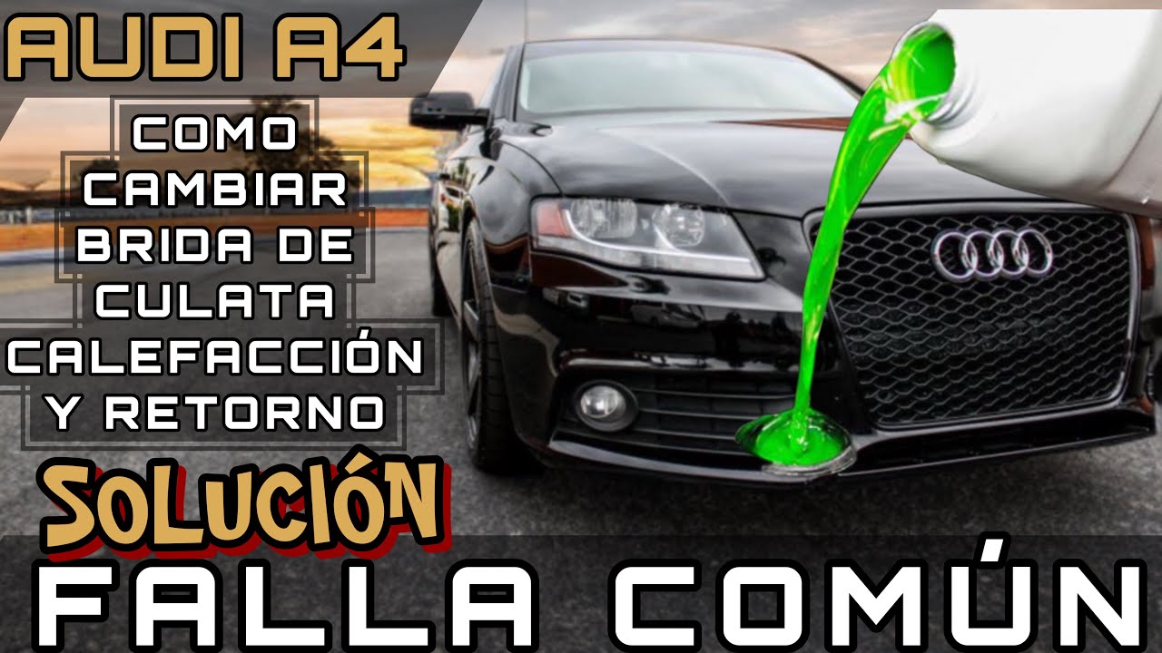 AUDI A4 1.8T 💦 Fuga Común Refrigerante / cómo cambiar brida de retorno y calefacción #audia4turbo