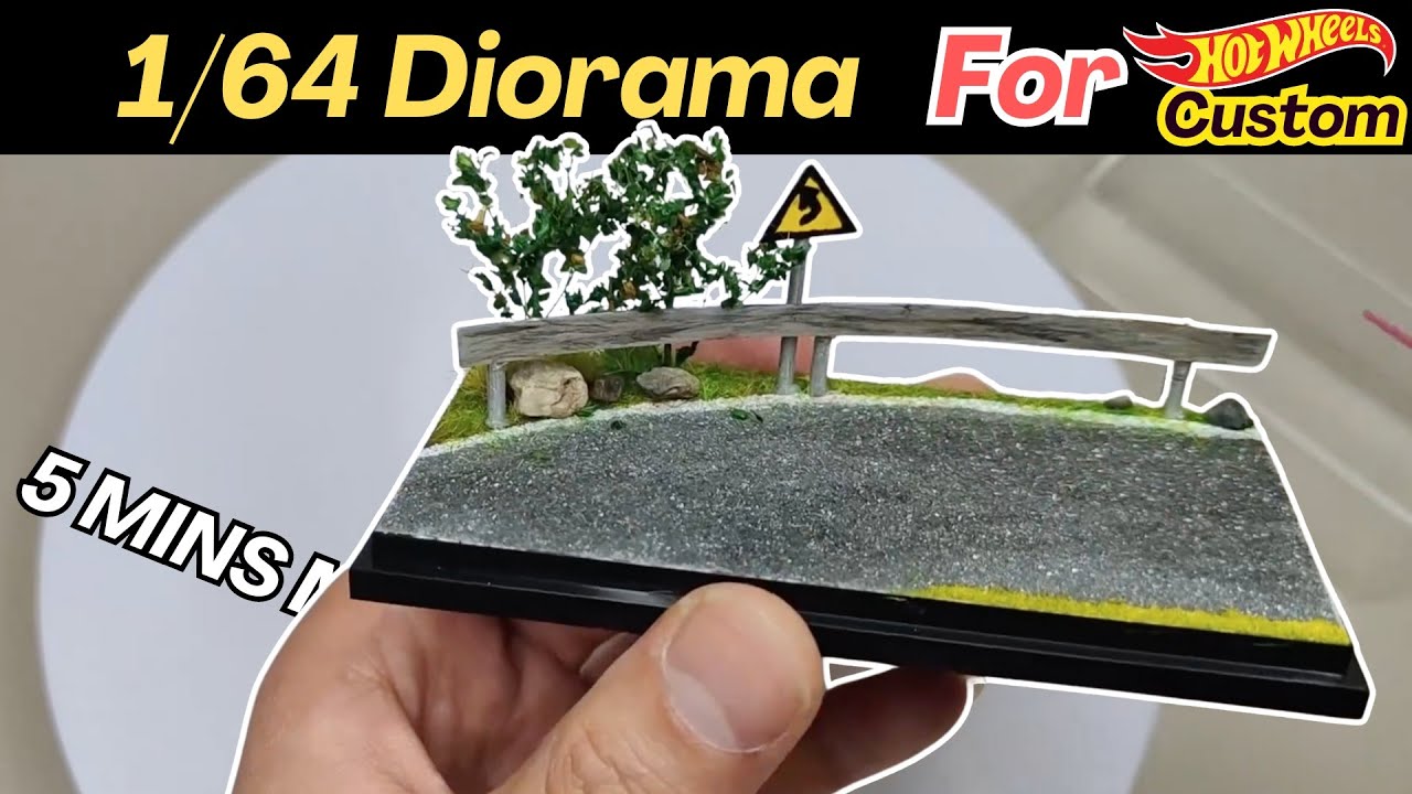 5 mins Make Diorama 1/64 for Hotwheels