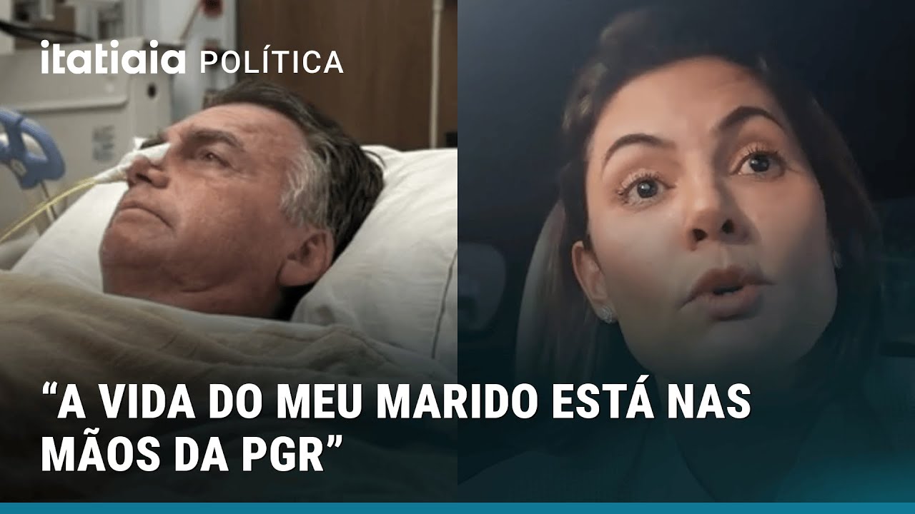 MICHELLE ATUALIZA ESTADO DE SAÚDE DE BOLSONARO APÓS QUEDA NA CELA