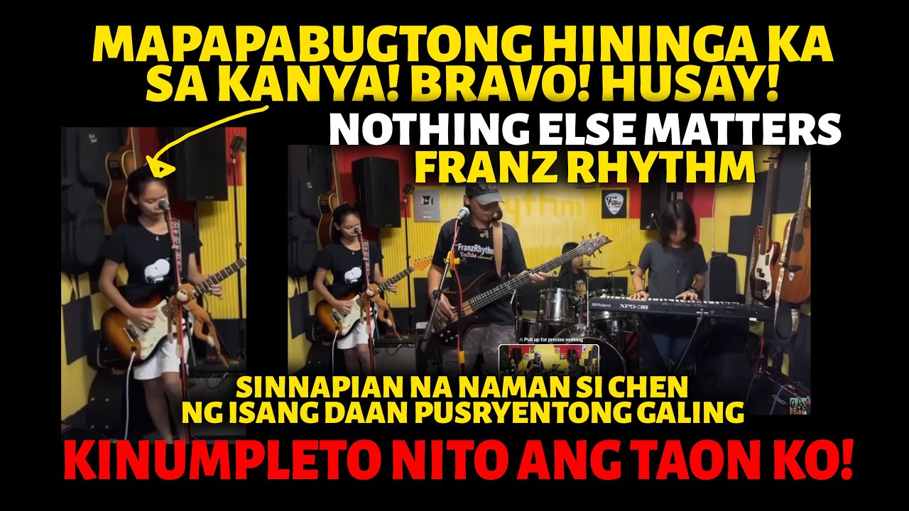 NAPABUNTONG HININGA AKO SA GALING! BRAVOH TALAGA! | NOTHING ELSE MATTERS COVER BY FRANZ RHYTHM