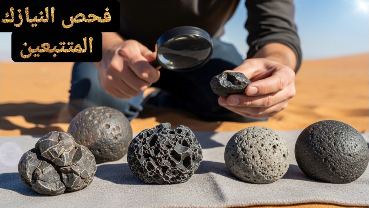 فحص النيازك المتتبعين خطوة بخطوة
