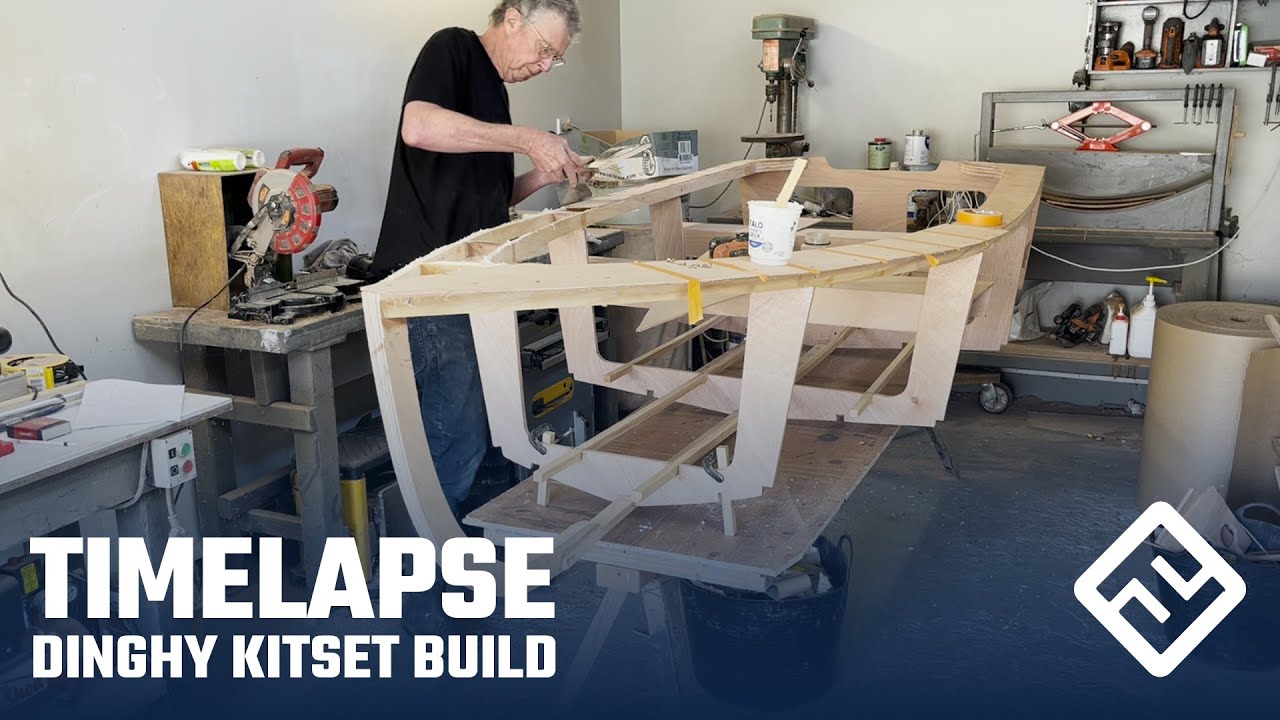 DIY Dinghy Kitset boat building Timelapse - Form and Float