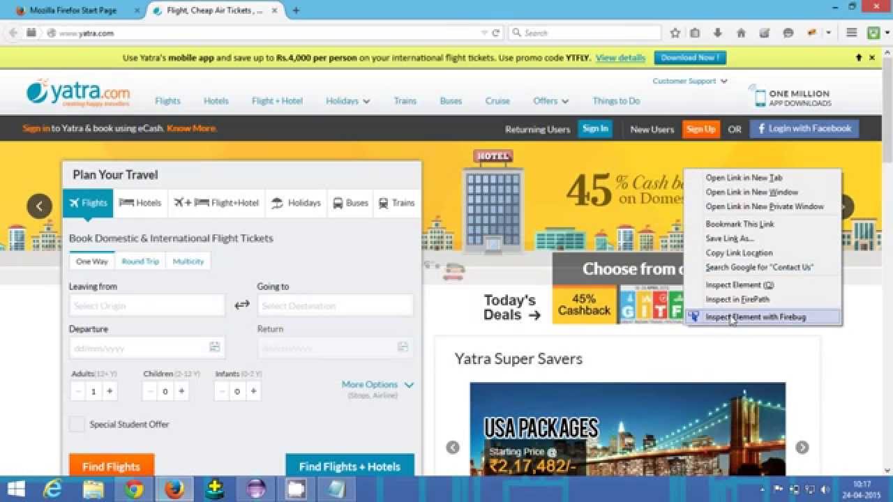 How To Handle Dropdown Menu In Selenium Webdriver In Yatra.com