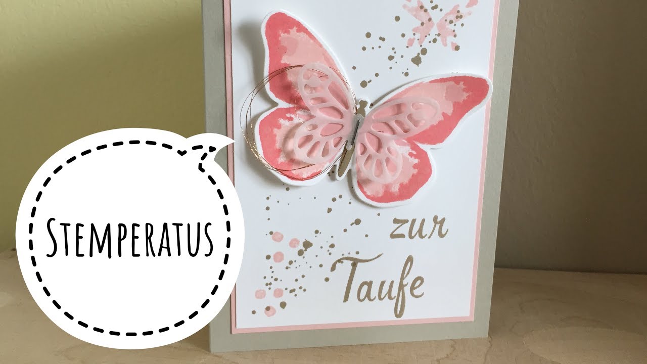 Watercolor Wings mit dem Stemperatus von Stampin´Up!