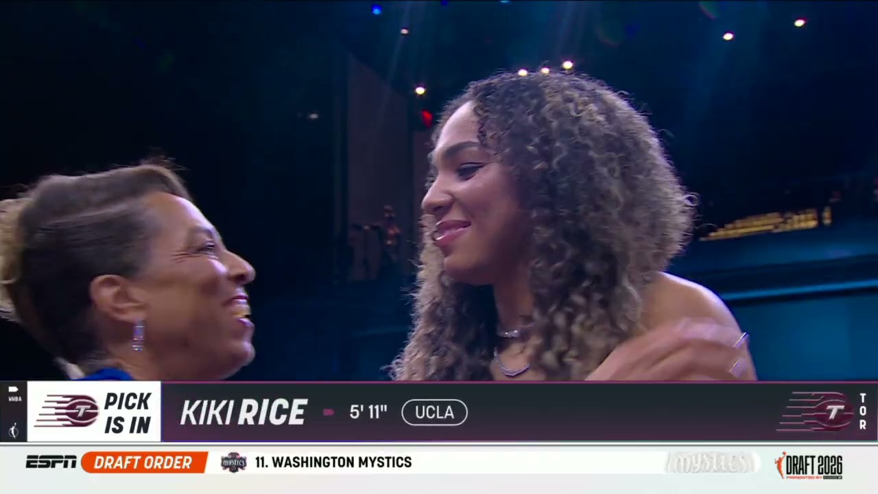 Kiki Rice is selected No. 6 by the Toronto Tempo!