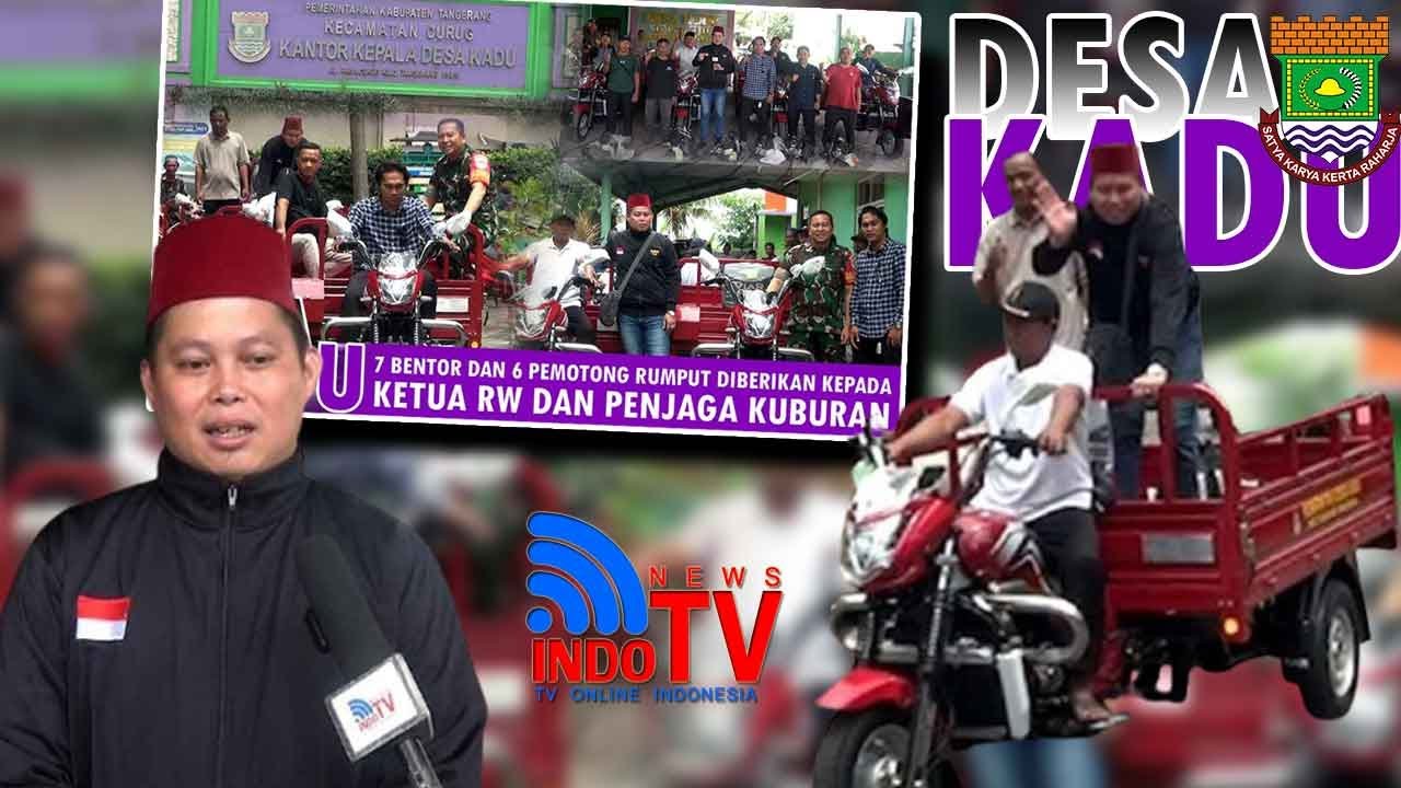 INDOTV | Totalitas Tuntaskan Sampah, Desa Kadu Berikan 7 Bentor Dan 6 Potong Rumput