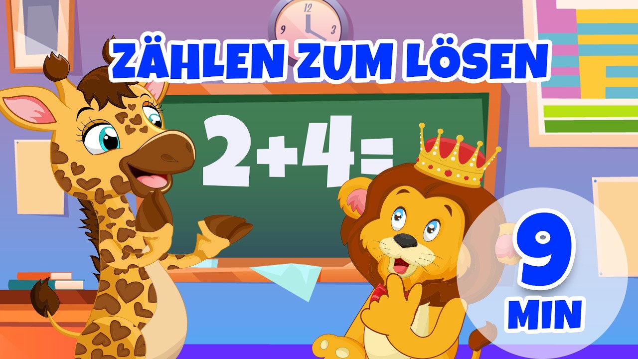Zählen zum Lösen – 9 Minuten Giramille | Kinderreime und Kinderlieder