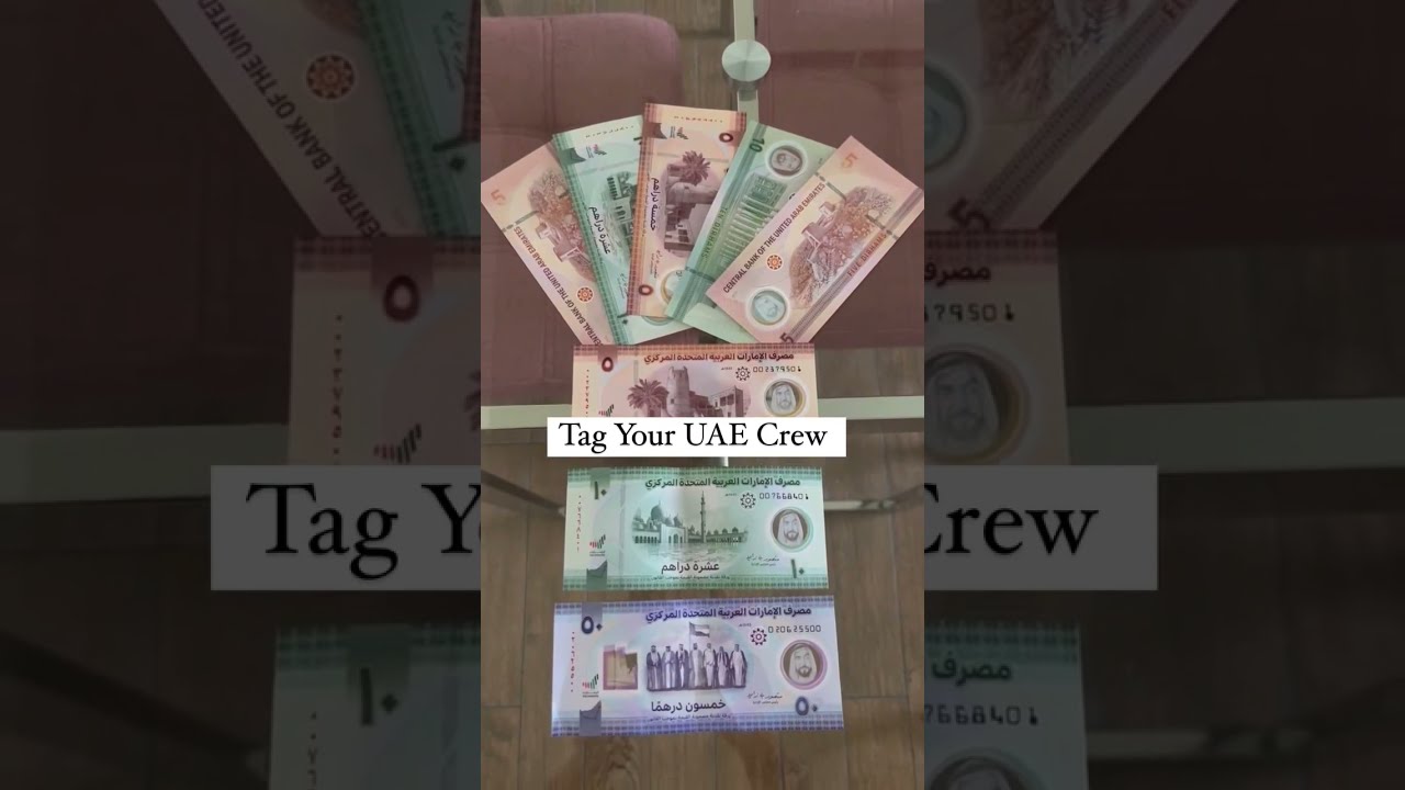 New 5 ,10,50 Dirham Notes|UAE|#Shorts | Polymer Notes #KrystalCraftsandVlogs