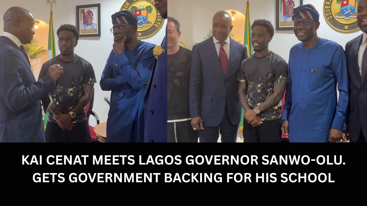 BREAKING: Lagos Governor Sanwo Olu Meets Kai Cenat To Discuss Makoko School Project