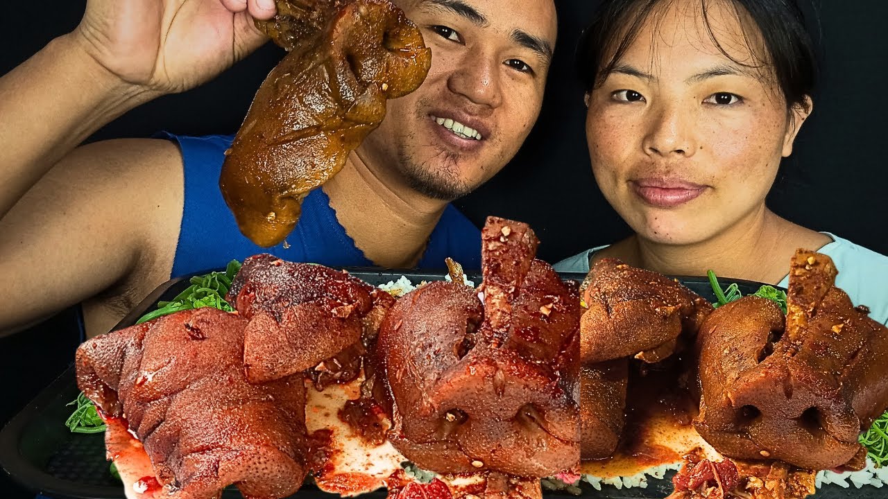 Pig Nose tender cooked at home