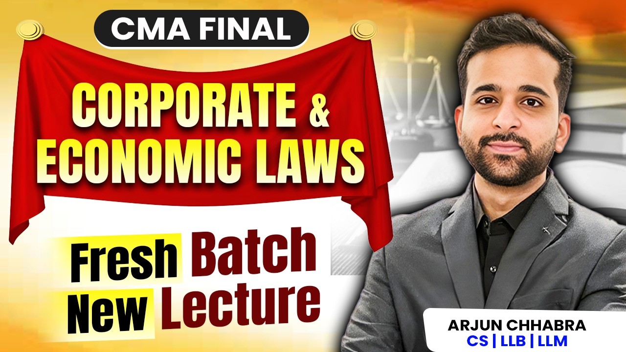 CMA FINAL | LAW | FRESH BATCH | NEW LECTURES | REVISION | MARATHON |