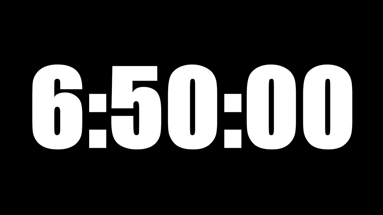 6 HOUR 50 MINUTE TIMER &bull; 410 MINUTE COUNTDOWN TIMER ⏰ LOUD ALARM ⏰