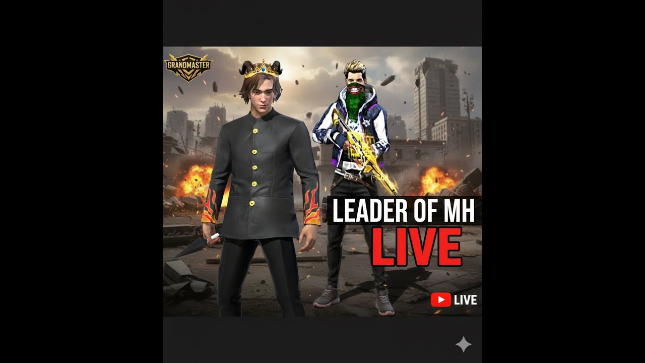 Leader of mh Live Stream🔴 ROAD TO GRANDMASTER🔥 #ff #freefire #freefirelive #leaderofmh #leaderofmh