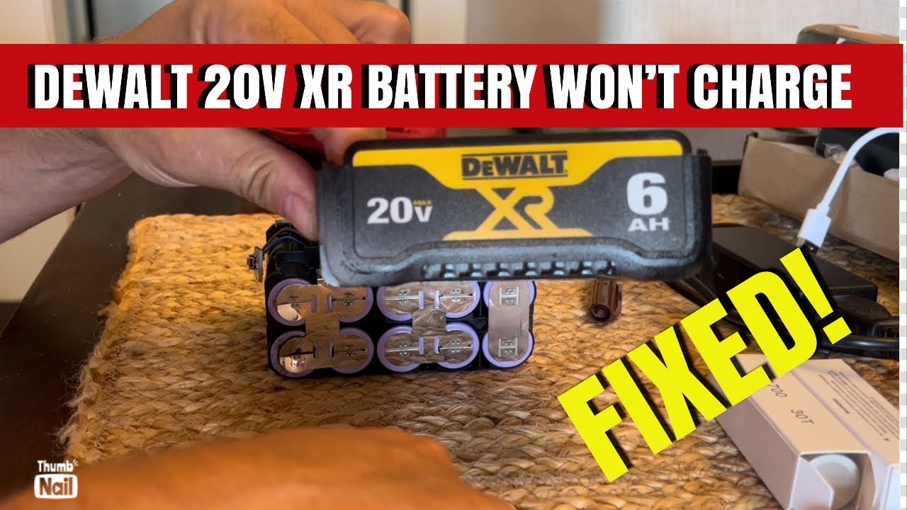 DEWALT 20V XR ONLY CHARGING to 2 BARS