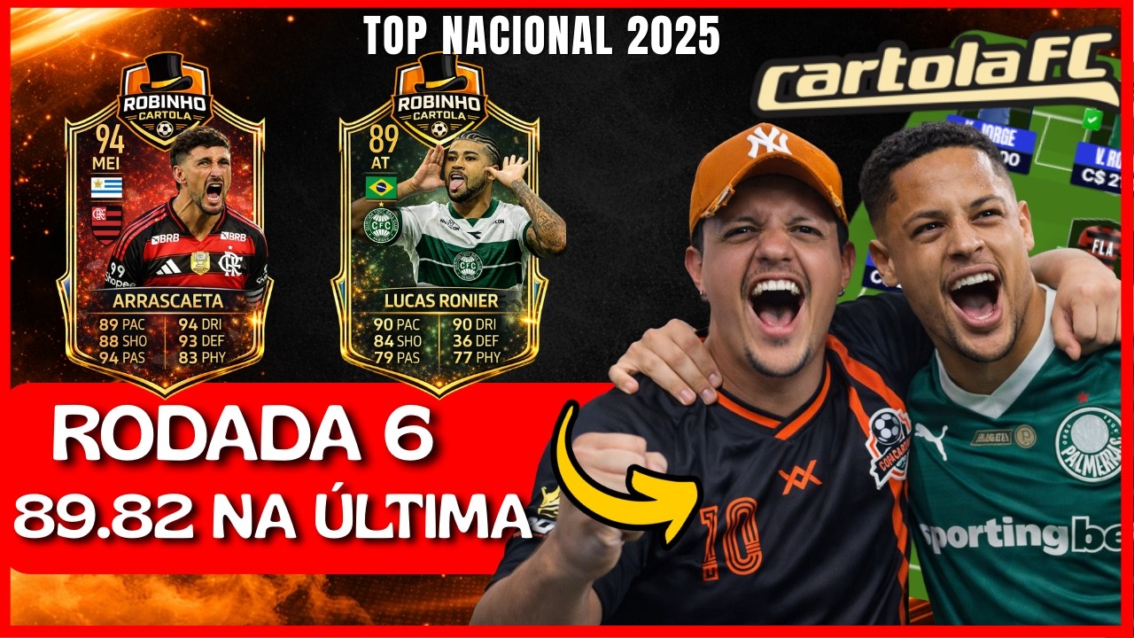 RODADA 6 CARTOLA FC 2026 TIME E DICAS PARA MITAR E VALORIZAR